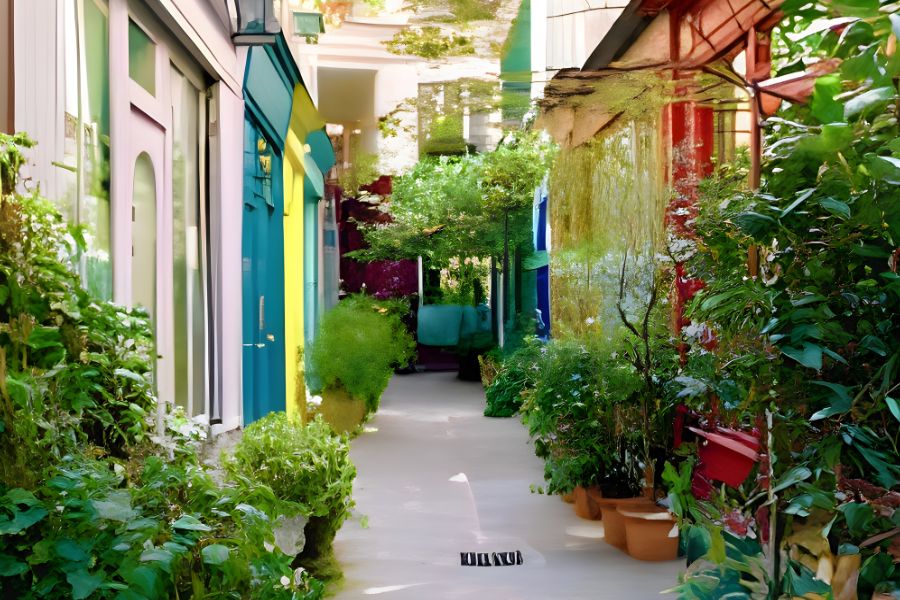 Paris street explored during vegan walking tours Paris