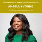 A woman looking up thinking about a lot of things in New York City