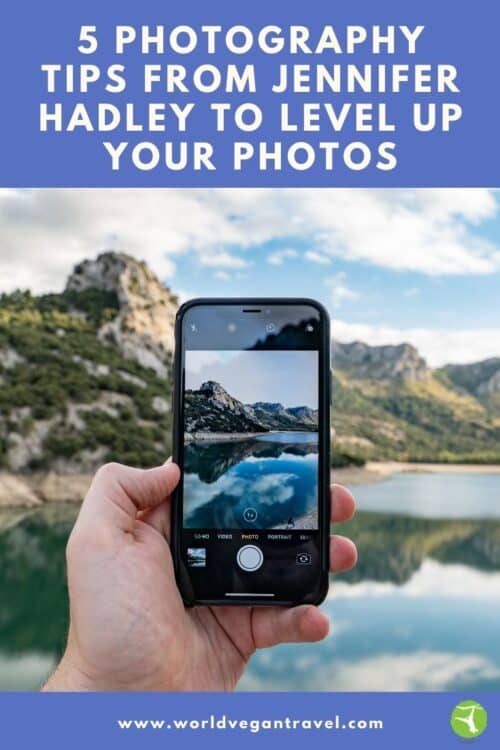 capturing picture with a phone camera wiht the text: 5 tips for