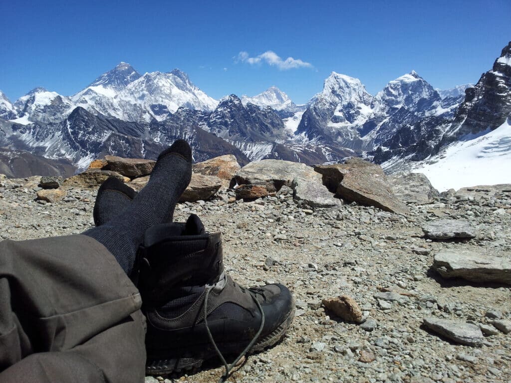 Nepal\'s - in Mountains as Trekking a Teahouse Vegan