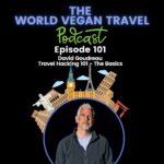 A middle aged man with white hair wearing grey jacket is looking at the camera; Travel Hacking 101 - The Basics | David Goudreau | Ep 101