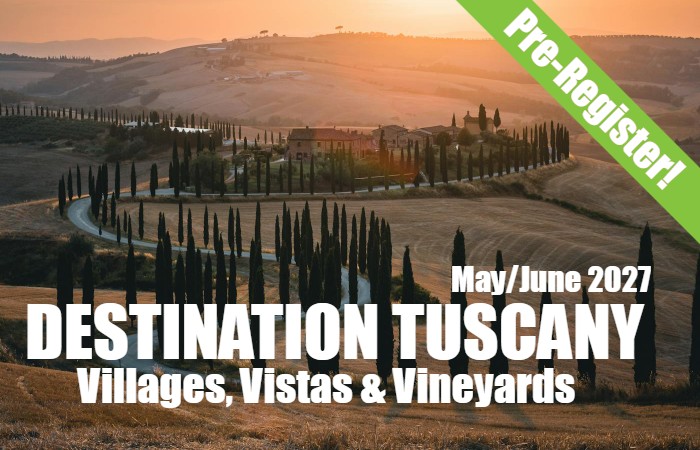 Joyful Tuscany 2027 pre-register