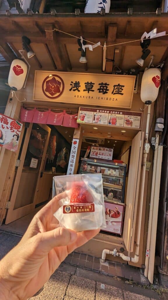 Japanese strawberry sweet