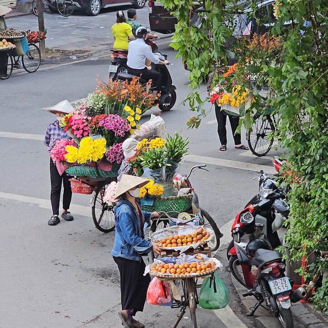 Busy Street in Hanoi, Vietnam