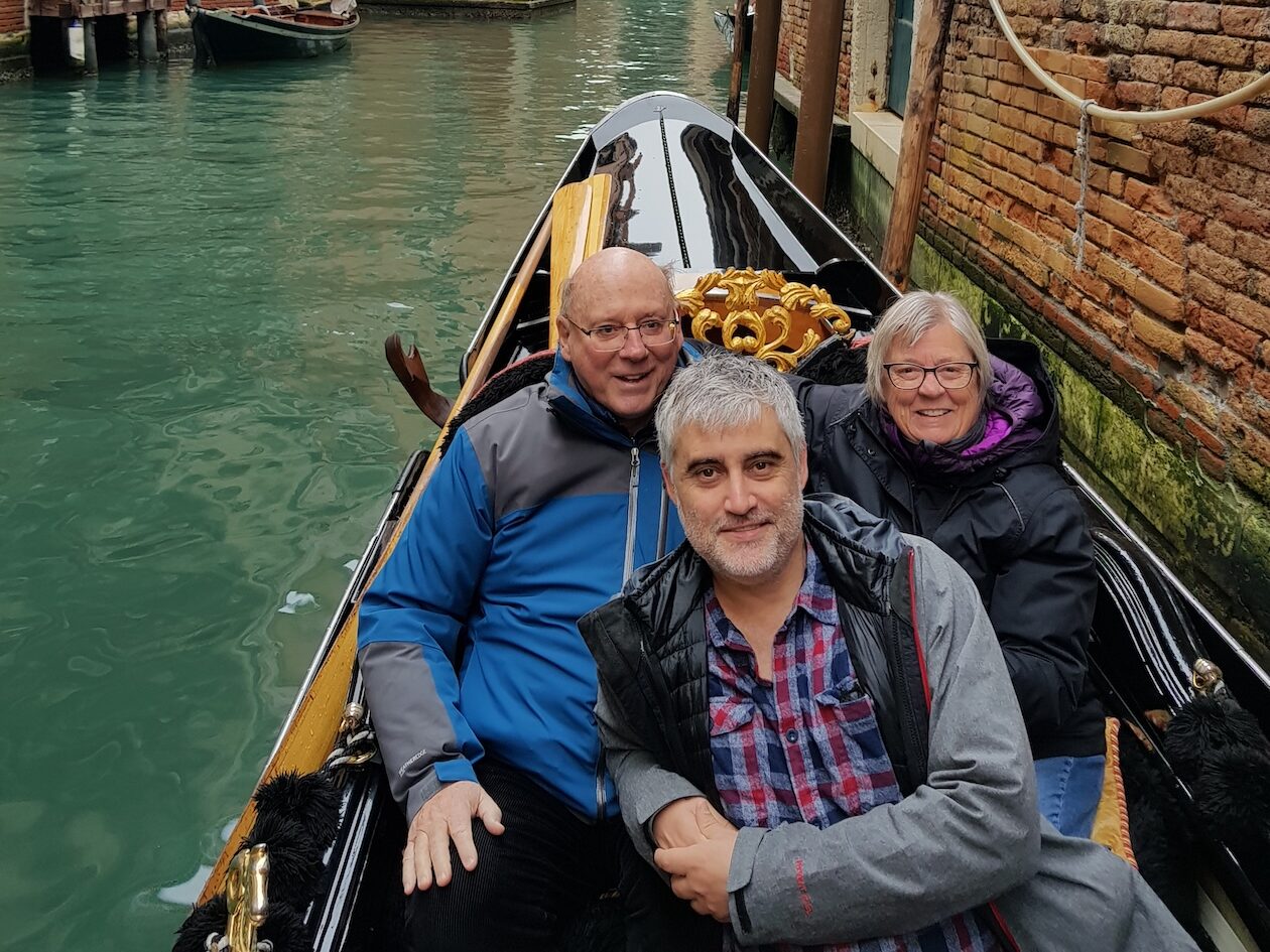 Seb and Parents during travel
