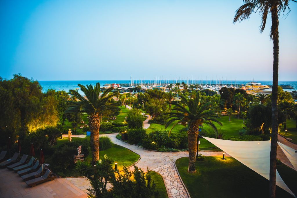 World Vegan Travel_ View of the island from St Raphael Resort & Marina_Cyprus