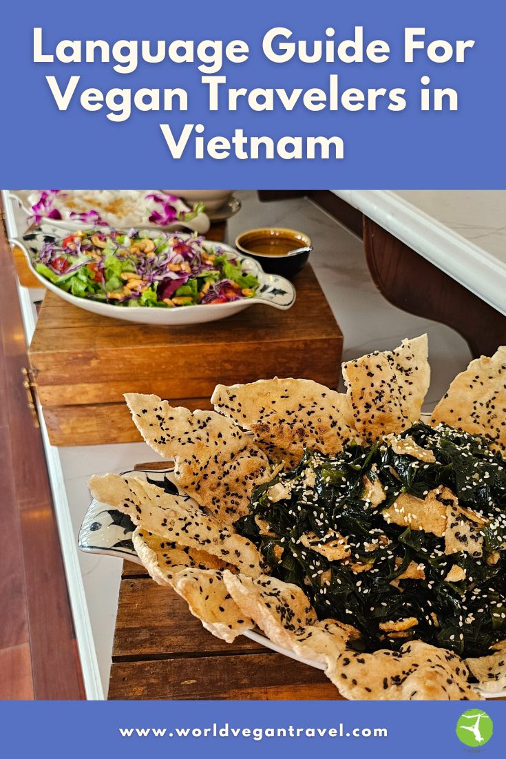 Vegan dishes in Vietnam, featured in World Vegan Travel’s Vietnamese Language Guide for vegan travelers