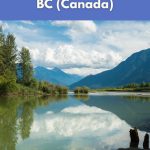 Peaceful lake and mountains in Pemberton, British Columbia.