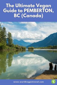 Peaceful lake and mountains in Pemberton, British Columbia.