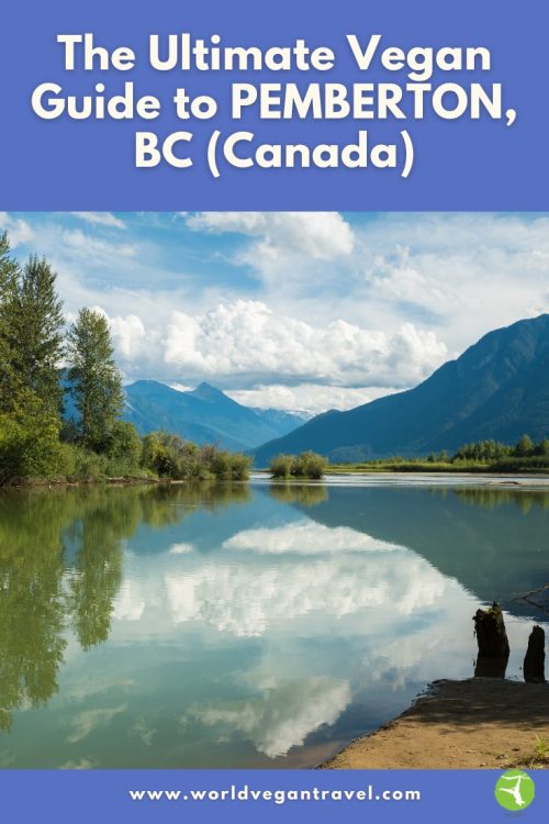 Peaceful lake and mountains in Pemberton, British Columbia.