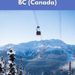 Snowy Whistler mountain landscape with gondola, representing the Ultimate Vegan Guide to Whistler and vegan Whistler travel.