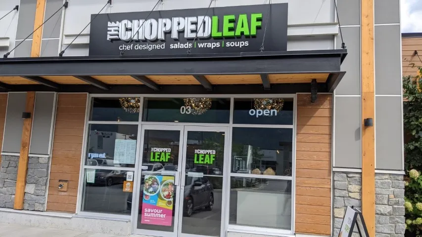 The Chopped Leaf restaurant exterior in Squamish.