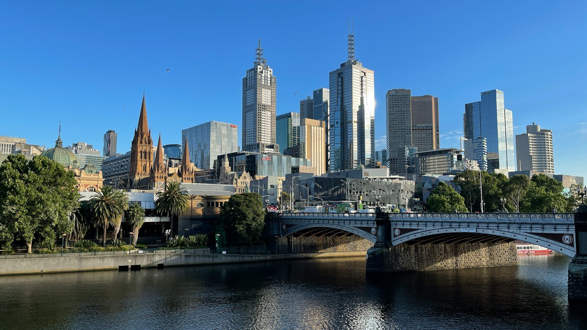 Melbourne Skyline and Yarra River