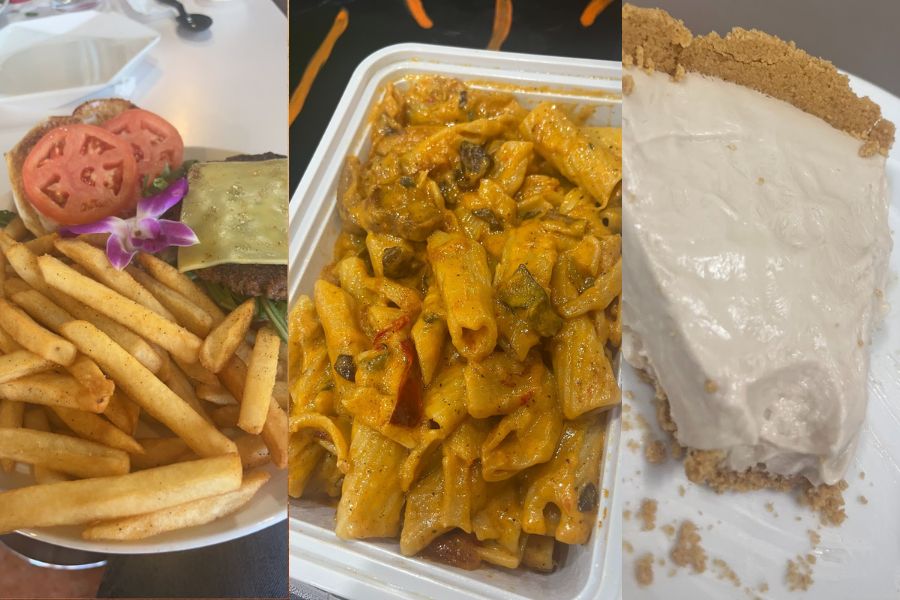 Original Simmons preparing and serving vegan comfort food in a kitchen