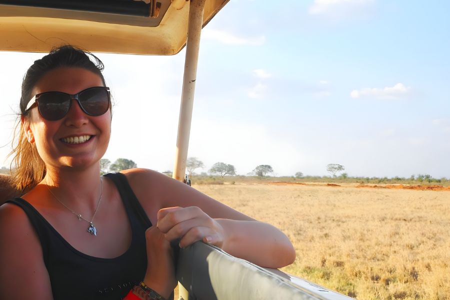 Dr. Katie Thompson on safari in South Africa, working in elephant conservation in the Greater Kruger region.