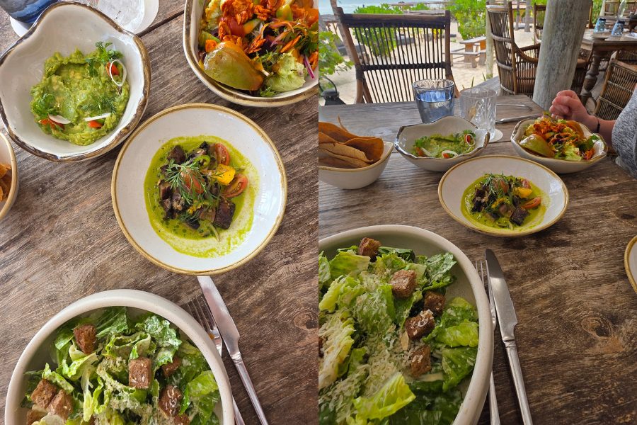 Plant-based lunch at Palmaïa vegan resort in Mexico