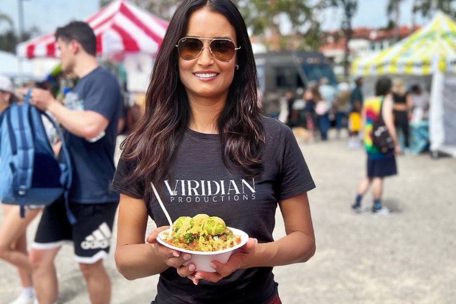 Michelle May at San Diego vegan events Viridian Productions