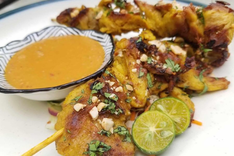 Plant-based food served during vegan travel in the Philippines