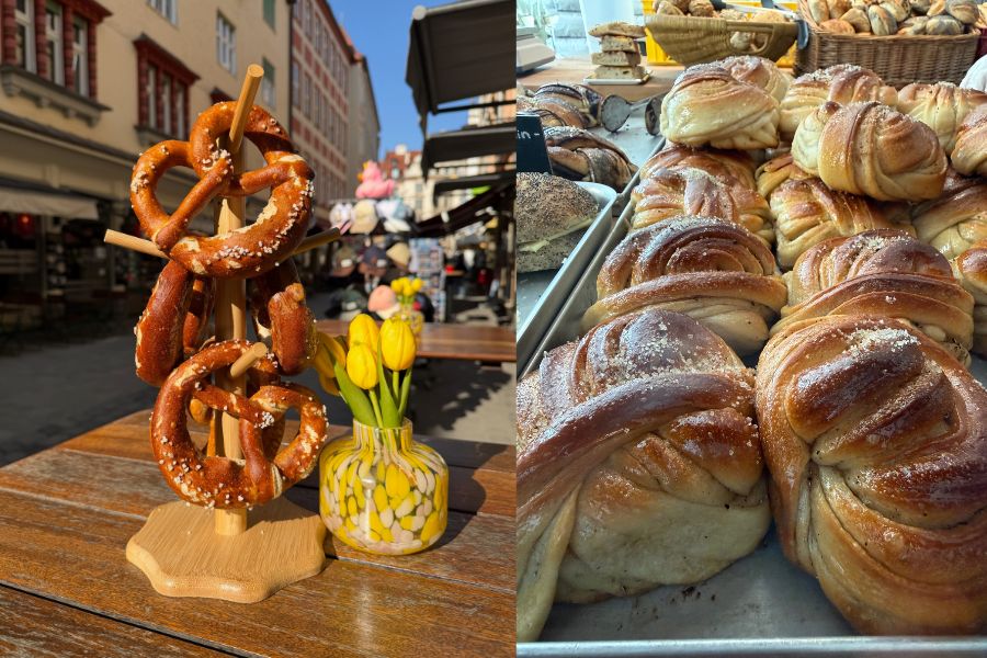 Vegan pretzels and bakery pastries in Munich